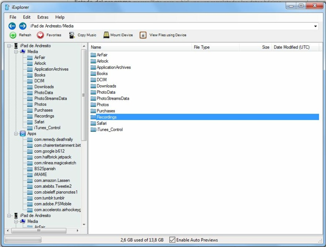 iExplorer 4.1.9 for Windows Screenshot 1