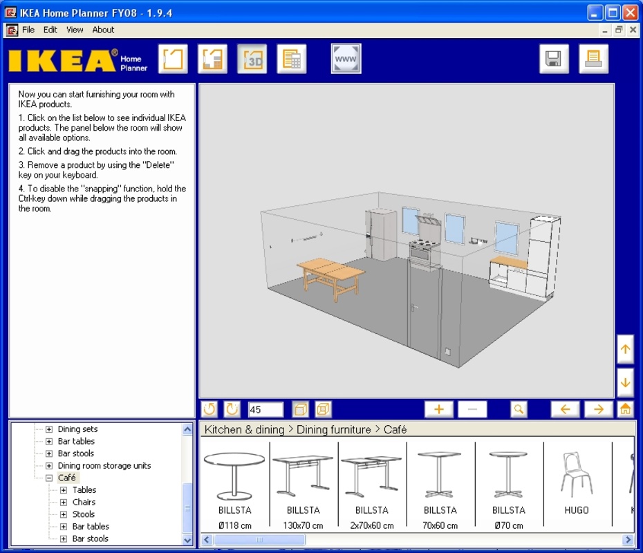 IKEA Home Planner 1.9.4 for Windows Screenshot 2