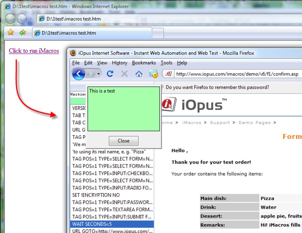 iMacros 9.01 for Windows Screenshot 2