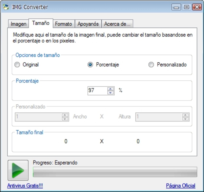 IMG Converter 1.0 for Windows Screenshot 1