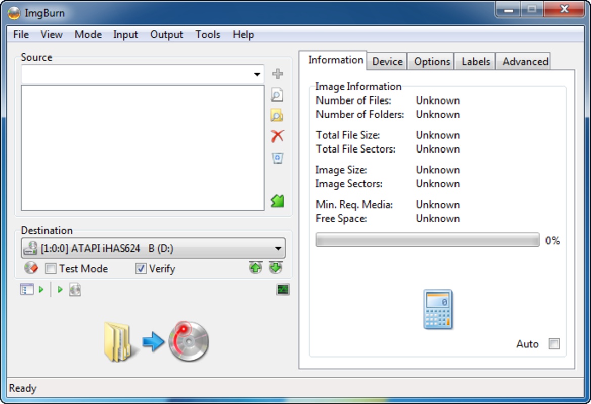 ImgBurn 2.5.8.0 for Windows Screenshot 3