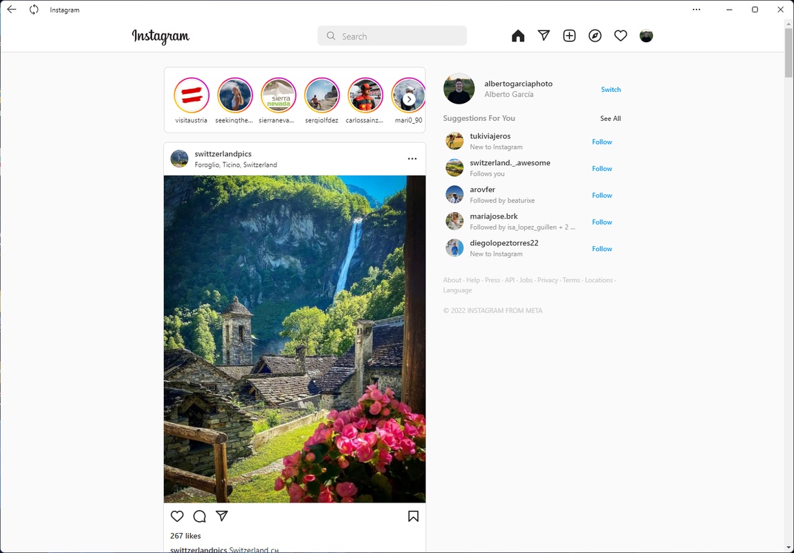Instagram 6.0.5 for Windows Screenshot 1