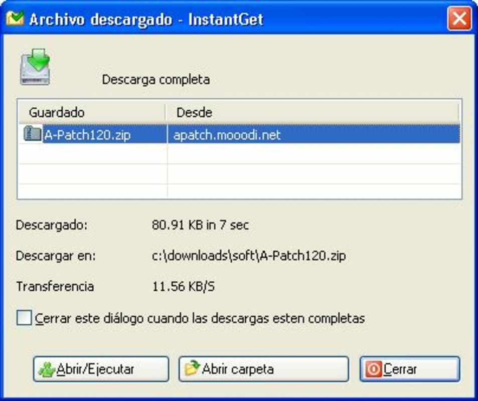 InstantGet 2.12 for Windows Screenshot 3