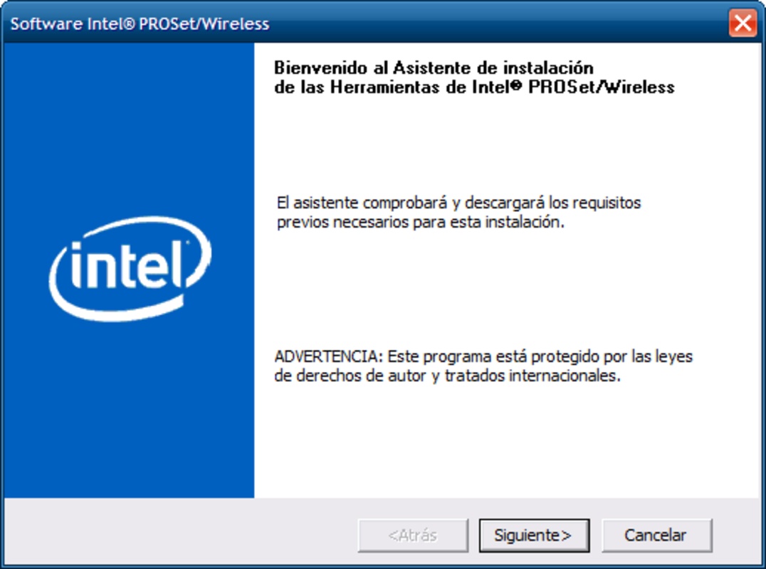 Intel Pro – Wireless Drivers for XP 11.1.0.86 for Windows Screenshot 1