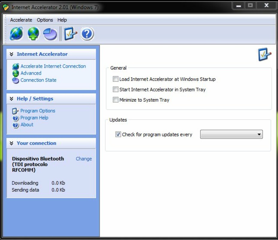 Internet Accelerator 2.0.3.90 for Windows Screenshot 1