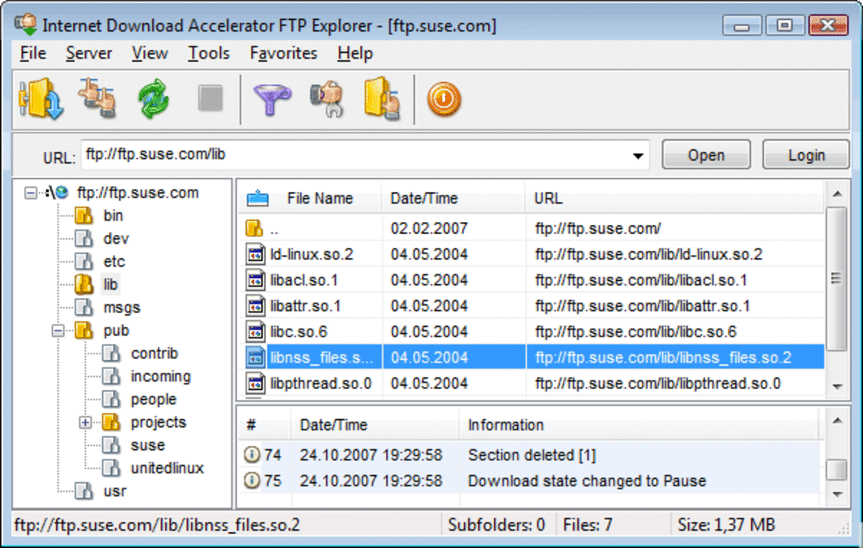 Internet Download Acelerator 6.27 feature