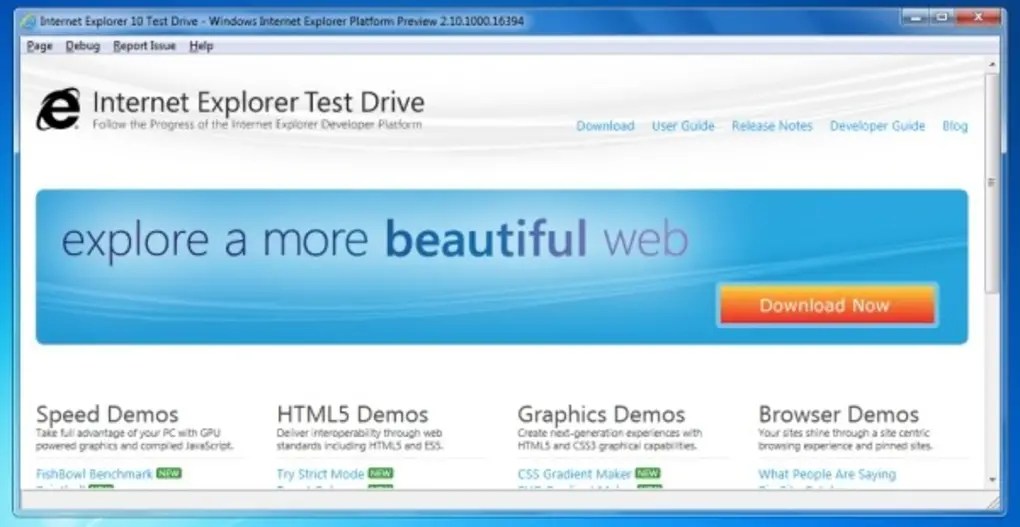 Internet Explorer 10 for Windows 7 10.0.9200.16521 Screenshot 5