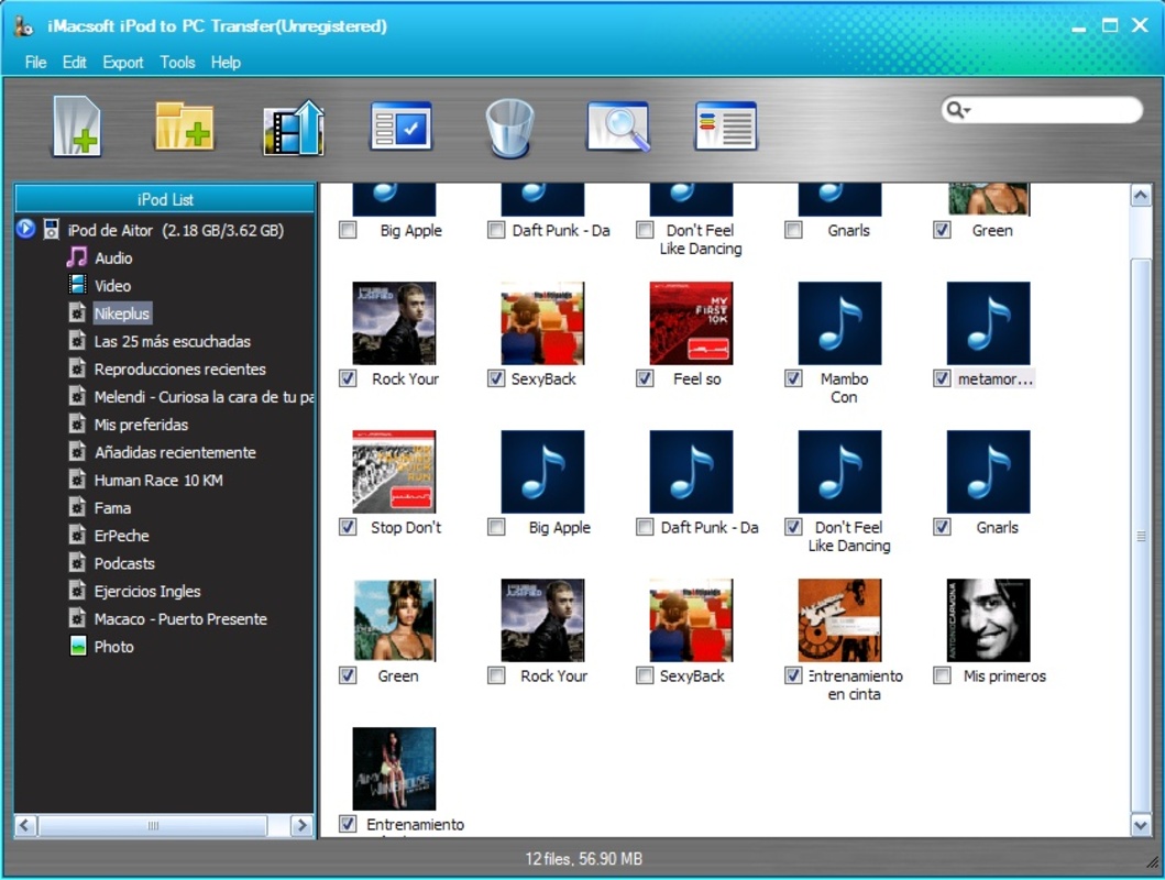 iPod to PC Transfer 2.4.6.0721 for Windows Screenshot 1