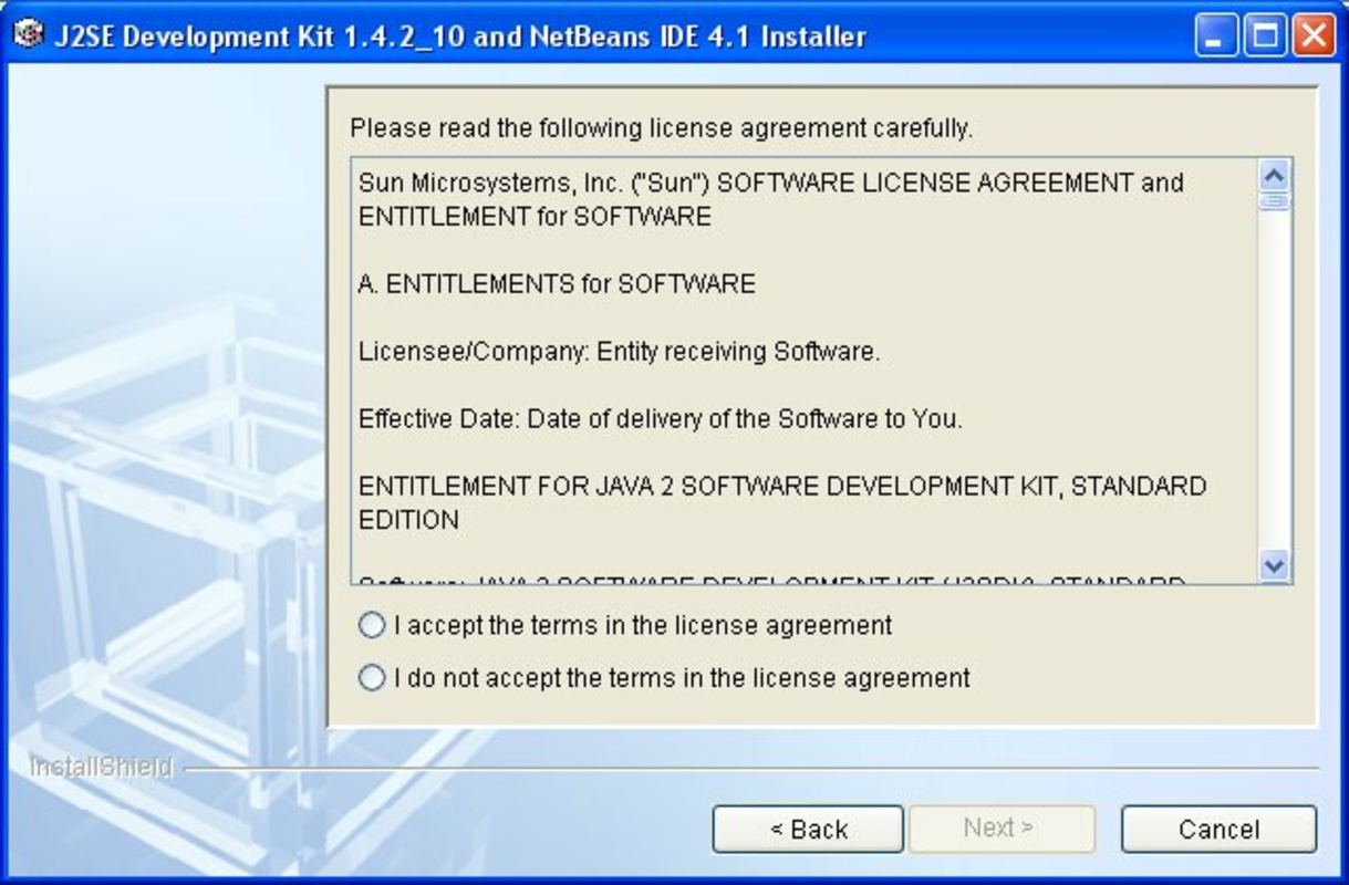 Java2 SDK 1.4.2_10 for Windows Screenshot 1