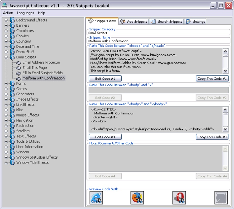 JavaScript Collector 1.1.04 for Windows Screenshot 3