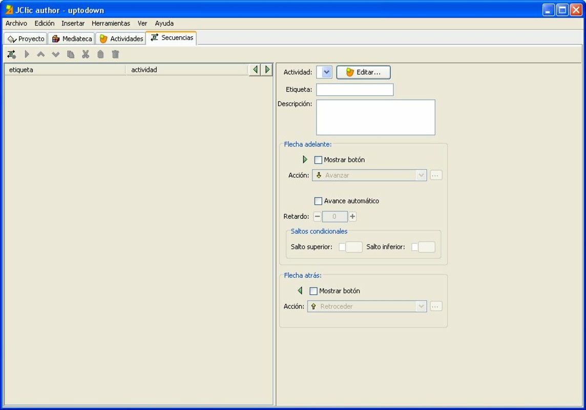 JClic 0.2.1.0 for Windows Screenshot 1