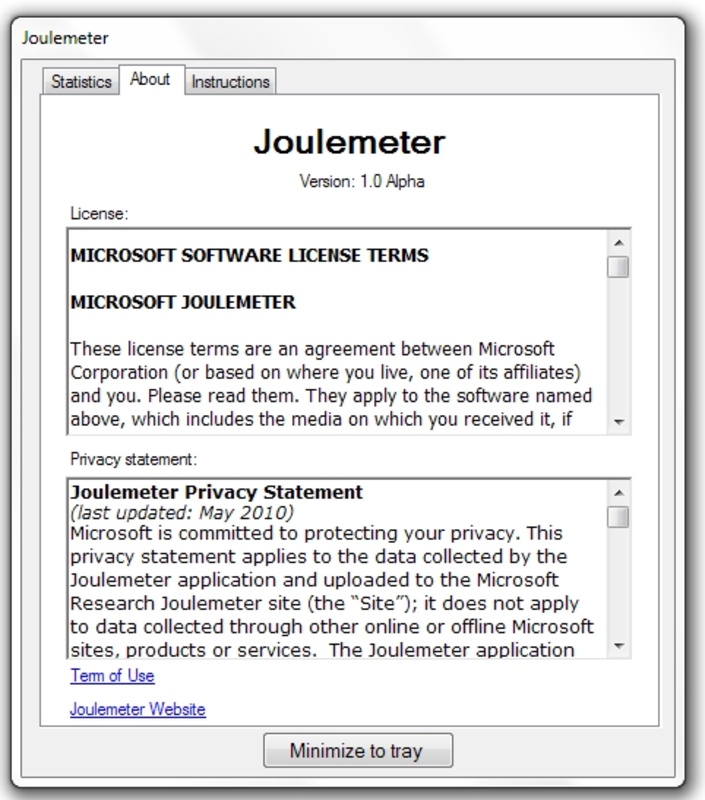 Joulemeter  for Windows Screenshot 3