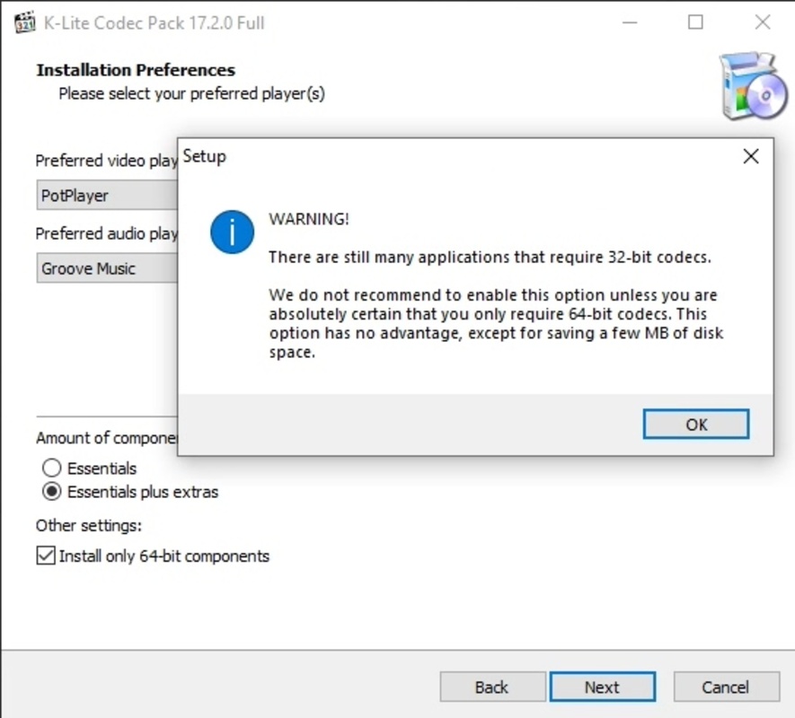 K-Lite Codec Pack (Full) 17.5.0 for Windows Screenshot 4