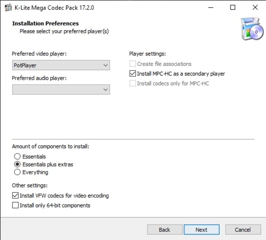 K-Lite Codec Pack (Mega) 17.5.0 for Windows Screenshot 4
