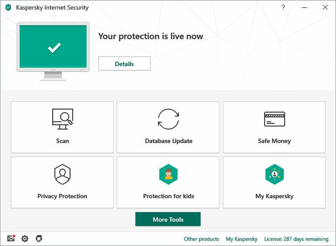 Kaspersky Internet Security 2021.03.10.391 feature