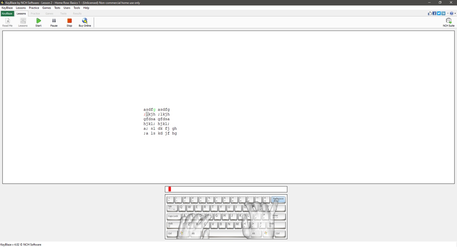 KeyBlaze Free Typing Tutor 4.02 for Windows Screenshot 3
