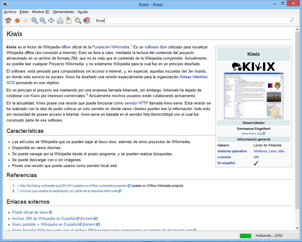 Kiwix 2.0.5 for Windows Screenshot 1