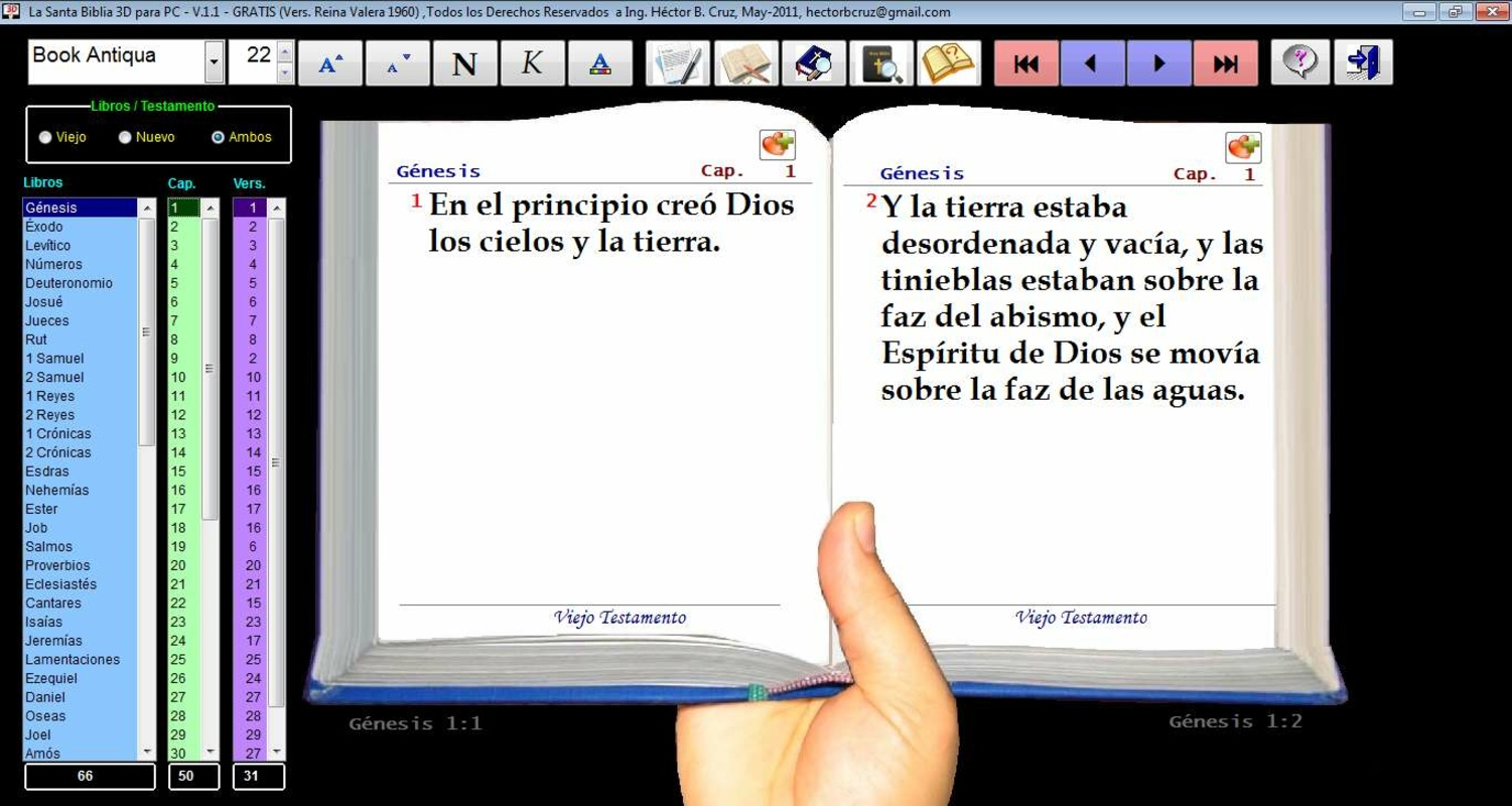 La Santa Biblia En 3D 2.0 for Windows Screenshot 1