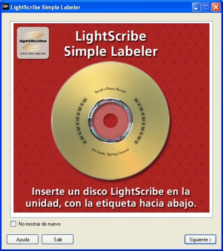 LightScribe Simple Labeler 1.4.128.1 for Windows Screenshot 1