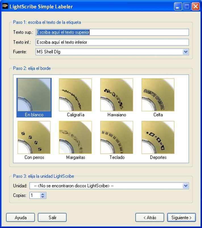 LightScribe Simple Labeler 1.4.128.1 for Windows Screenshot 2