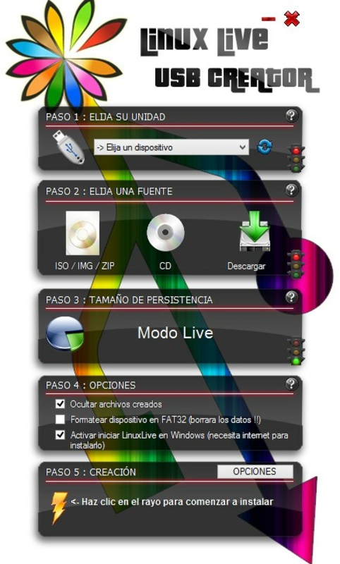LinuxLive USB Creator 2.8.3 for Windows Screenshot 1