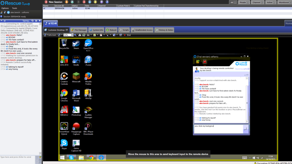 LogMeIn Rescue  Screenshots for Windows Screenshot 3