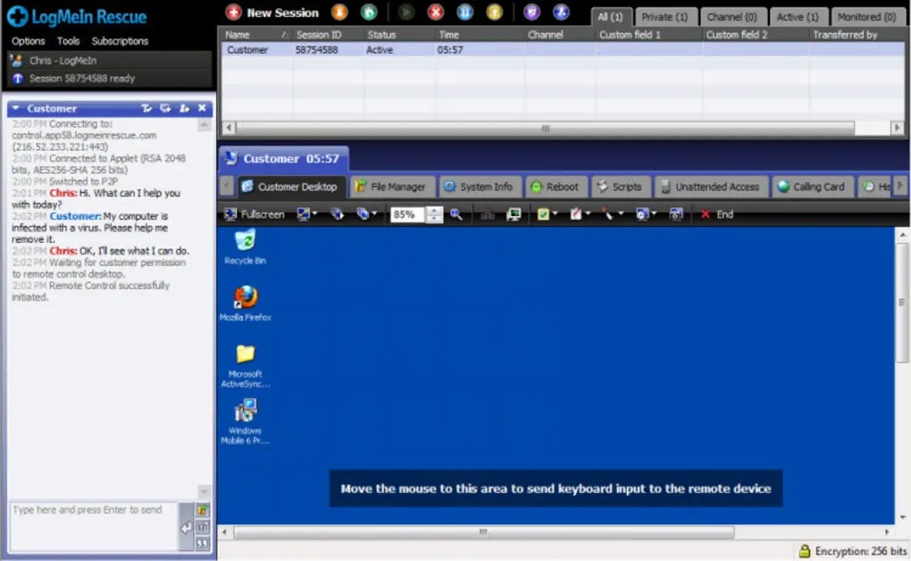 LogMeIn Rescue  Screenshots for Windows Screenshot 6