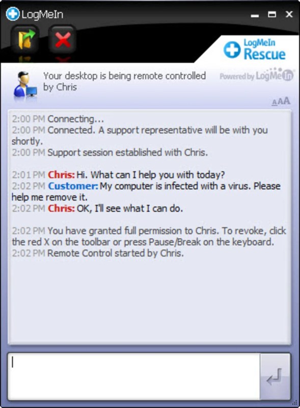 LogMeIn Rescue  Screenshots for Windows Screenshot 7