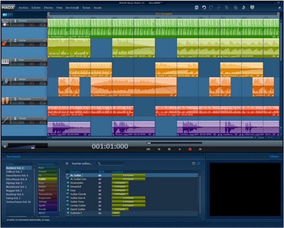 MAGIX Music Maker 15 for Windows Screenshot 1