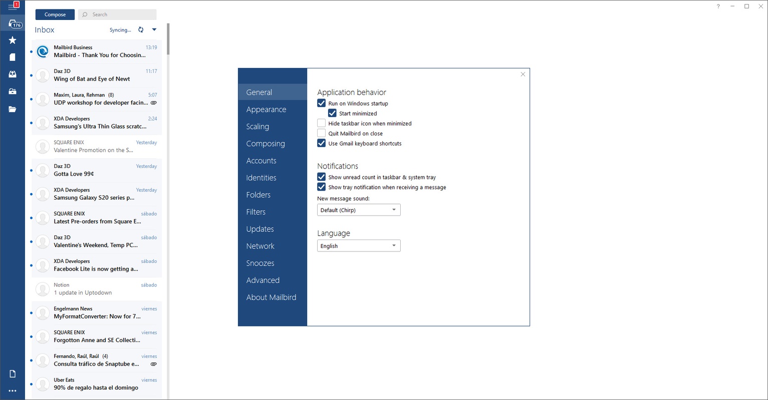 Mailbird 2.9.70.0 for Windows Screenshot 3