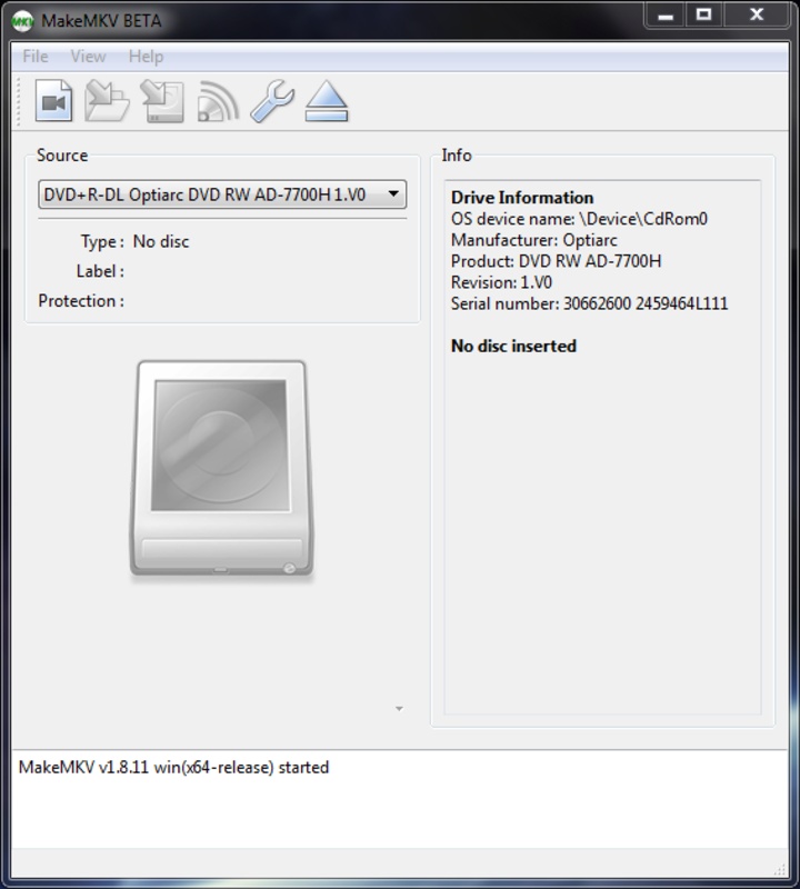 MakeMKV 1.17.0 for Windows Screenshot 1