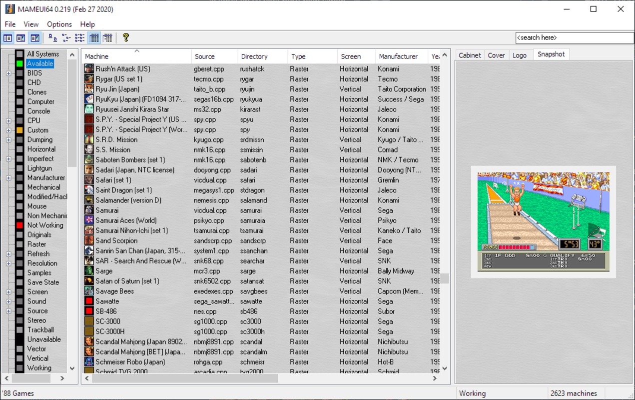 MameUI64 248 for Windows Screenshot 3