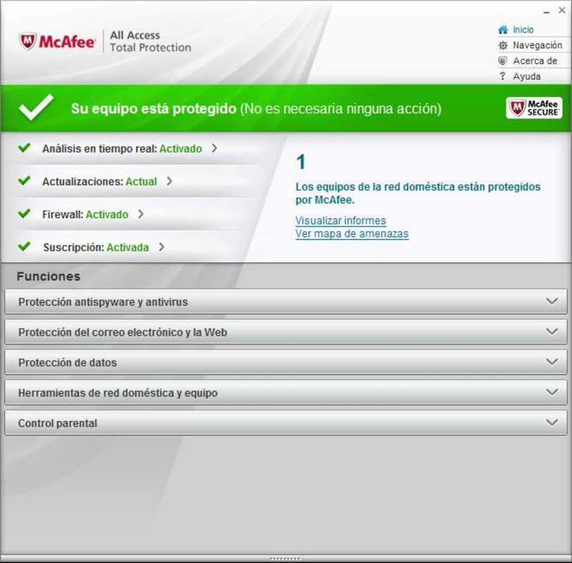 McAfee Total Protection 11.6 for Windows Screenshot 1