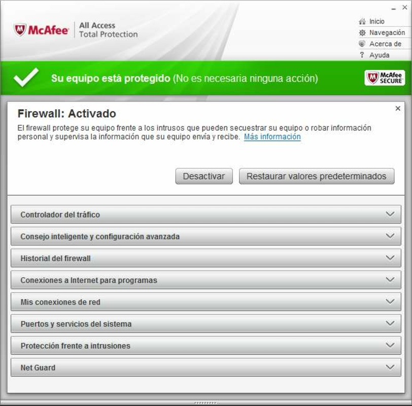 McAfee Total Protection 11.6 for Windows Screenshot 5