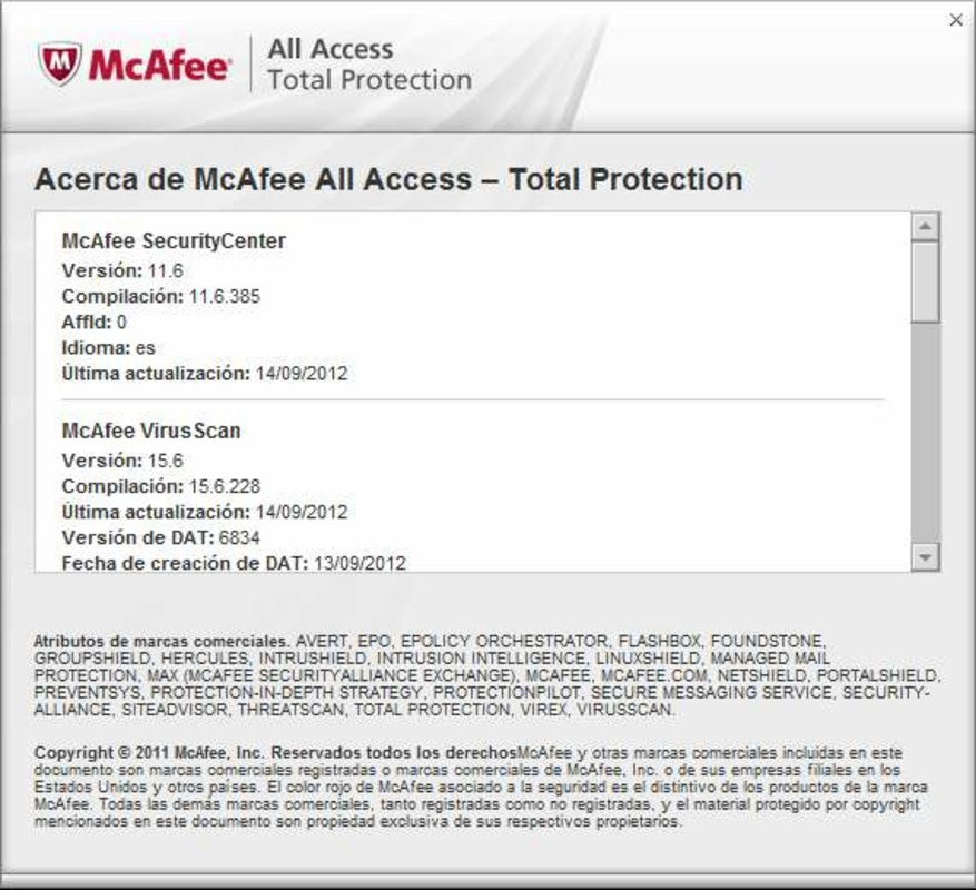 McAfee Total Protection 11.6 for Windows Screenshot 6