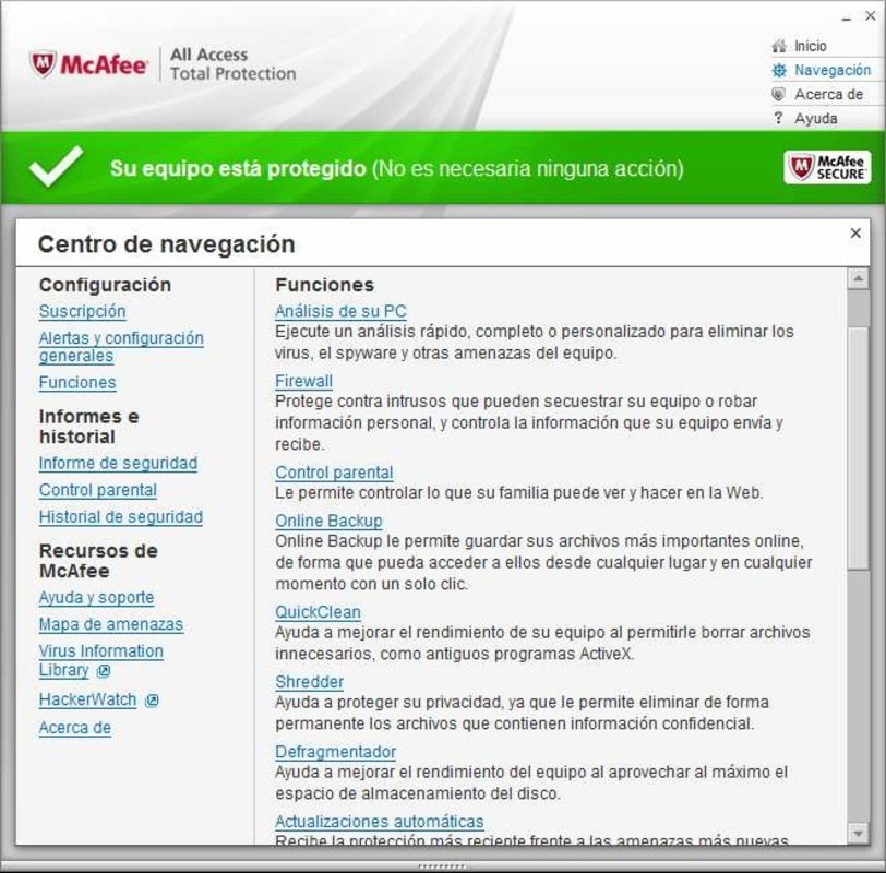 McAfee Total Protection 11.6 for Windows Screenshot 7