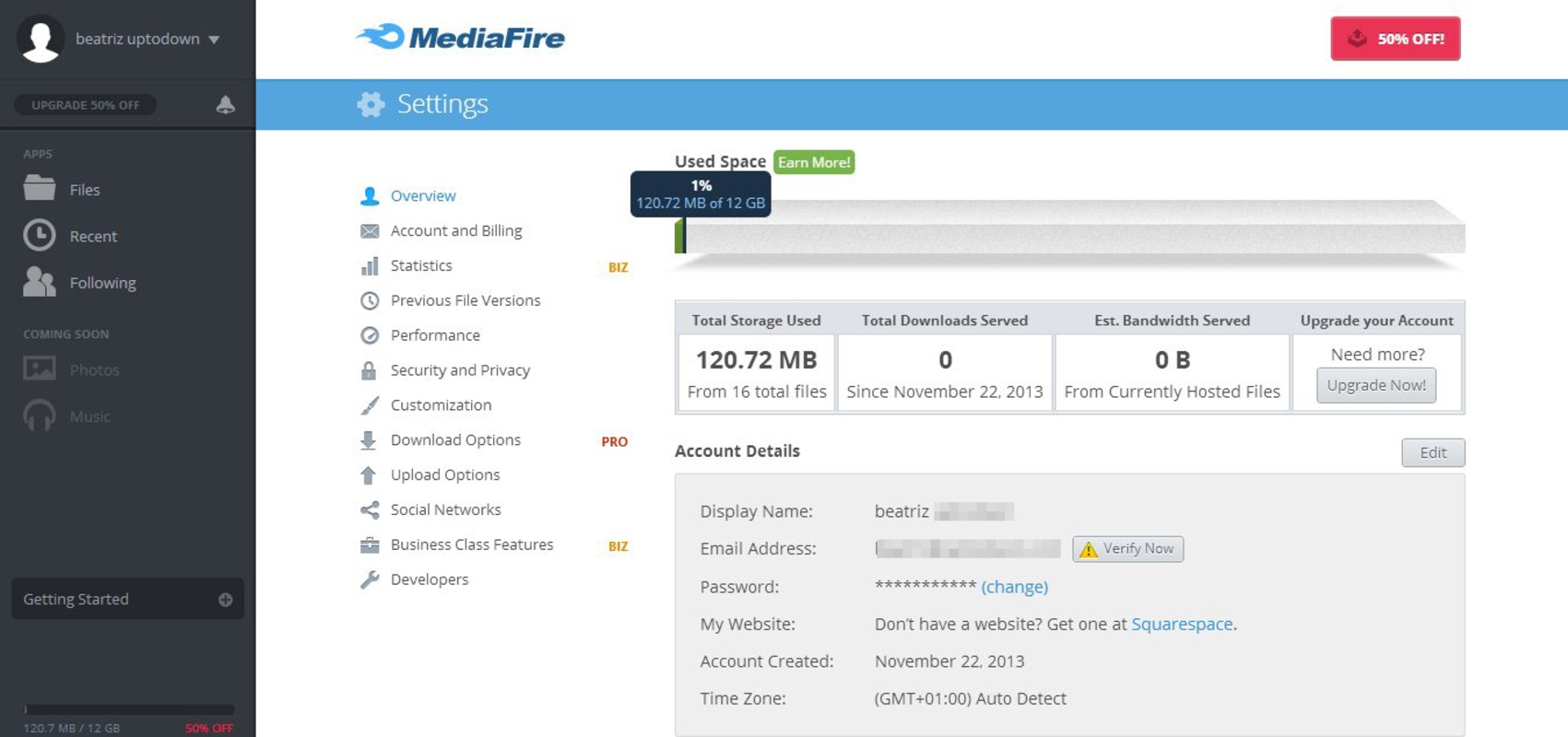 MediaFire Desktop 1.4.29.10845 feature