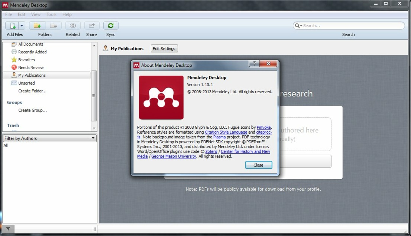 Mendeley Desktop 2.61.1 Screenshots for Windows Screenshot 2