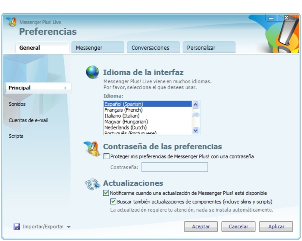 Messenger Plus Extension 3.63.148 for Windows Screenshot 2