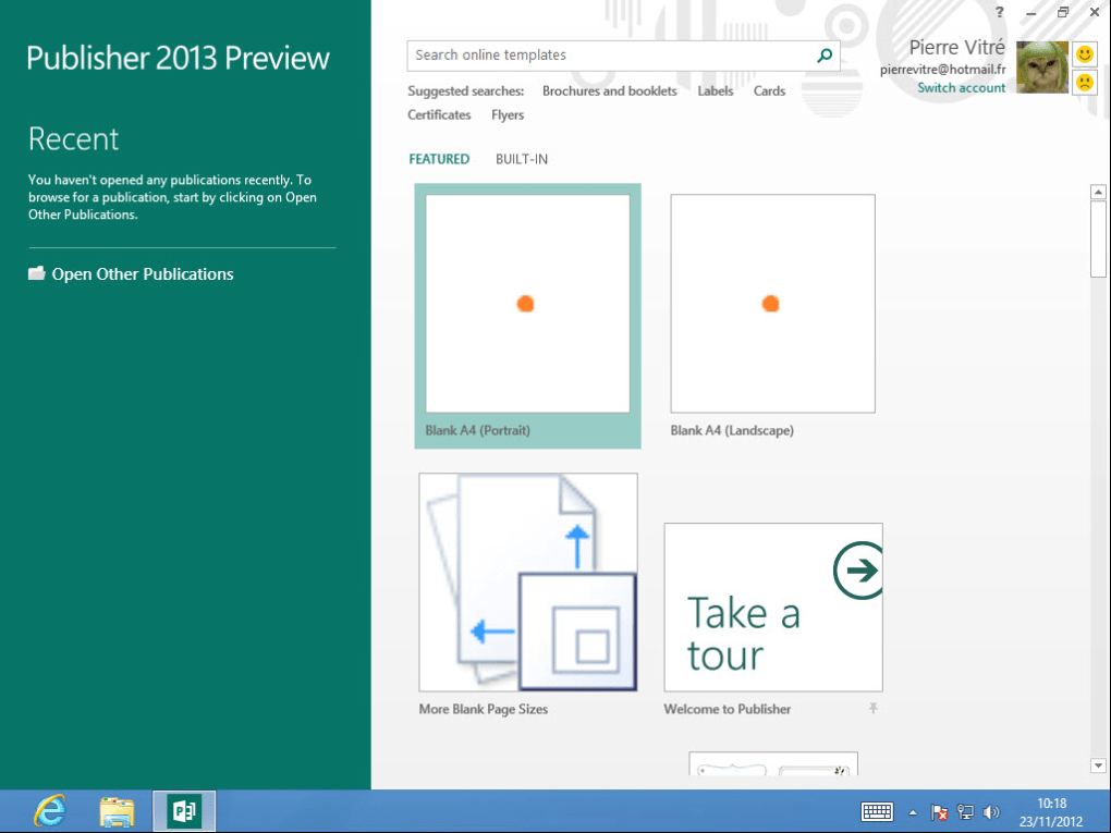 Microsoft Publisher 2013 16.0.15128.20280 for Windows Screenshot 5