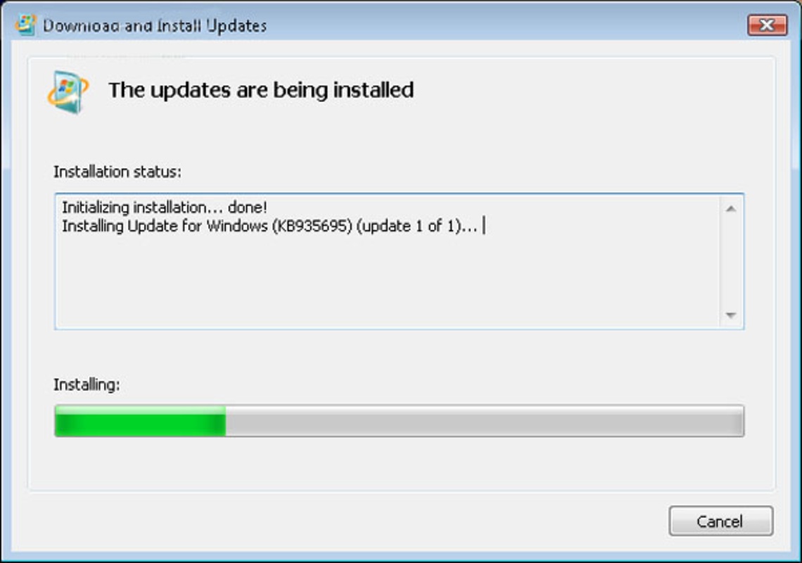 Microsoft Windows Installer 4.5 for Windows Screenshot 1