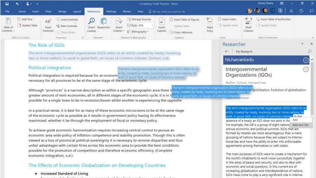 Microsoft Word 2019 2021 feature