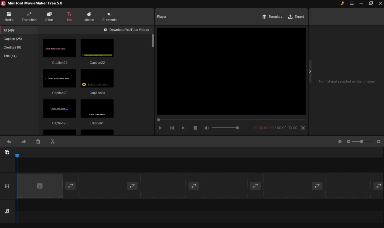 MiniTool MovieMaker 5.3 for Windows Screenshot 6