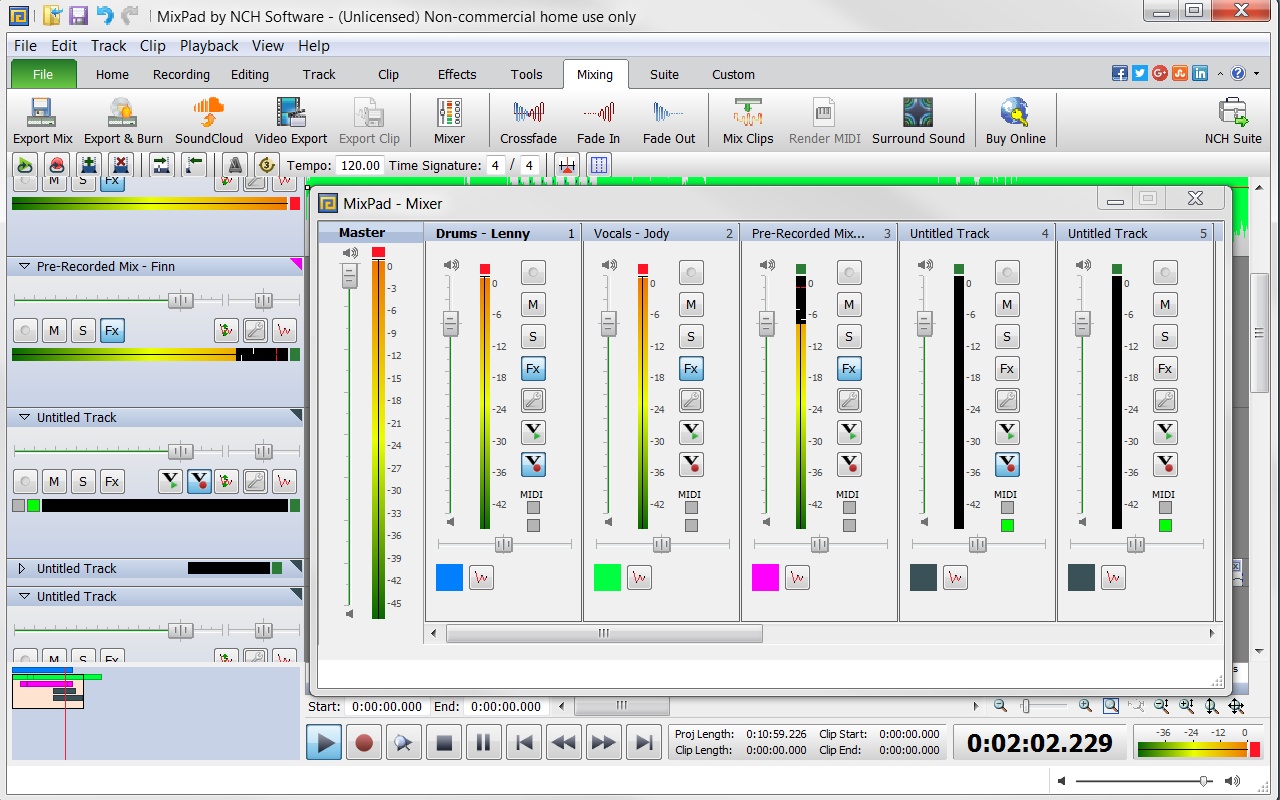 MixPad Free Music Mixer and Recording Studio 9.51 for Windows Screenshot 10
