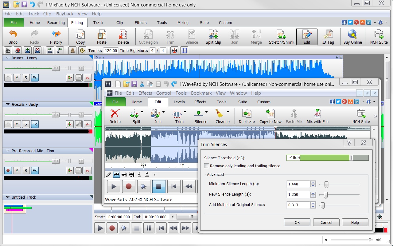 MixPad Free Music Mixer and Recording Studio 9.51 for Windows Screenshot 3