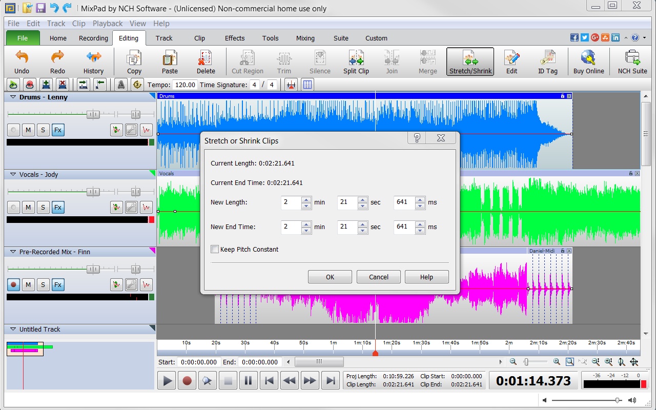 MixPad Free Music Mixer and Recording Studio 9.51 for Windows Screenshot 7