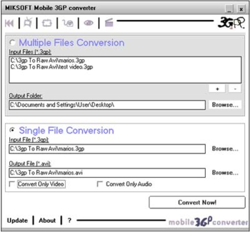 Mobile 3GP Converter 1.1 for Windows Screenshot 1
