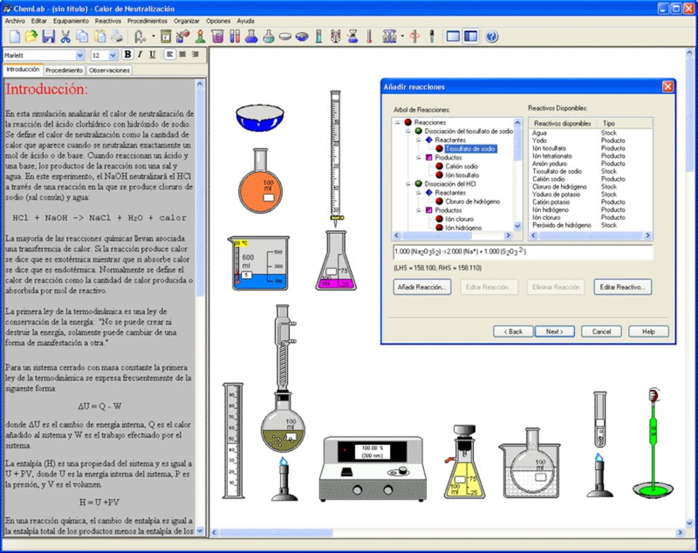 Model ChemLab 8.1.1006.0 for Windows Screenshot 3