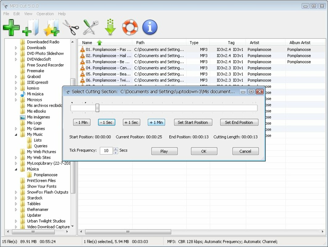 MP3 Cut 5.0 for Windows Screenshot 1