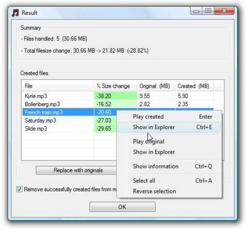 MP3 Quality Modifier 2.53 for Windows Screenshot 1